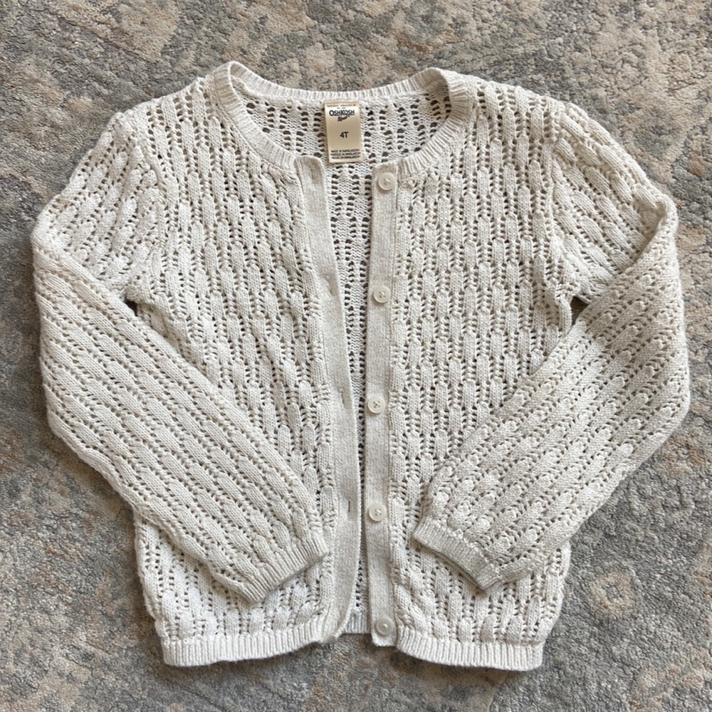 Knitted cardigan/uniform sweater